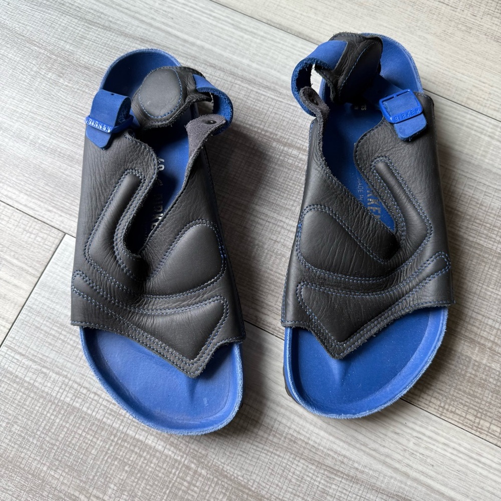 Birkenstock Black and Blue Men's Sandals